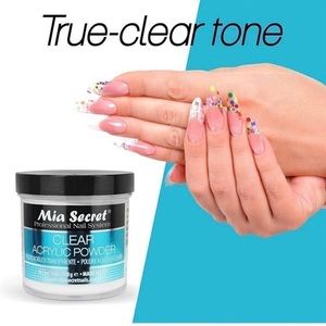 Mia Secret CLEAR acrylic powder 
4oz   /QTY:One